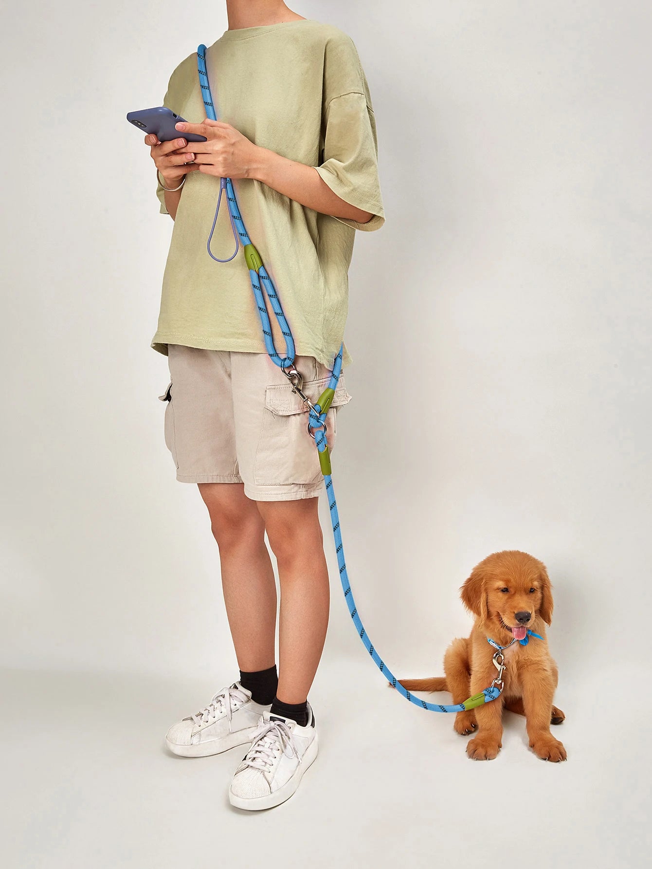 Reflective Hands-Free Dog Leash for Walking