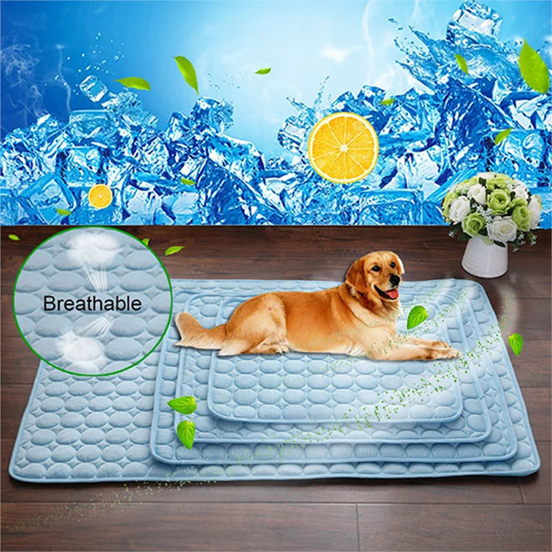 Washable Cooling Dog Mat for Summer Resting