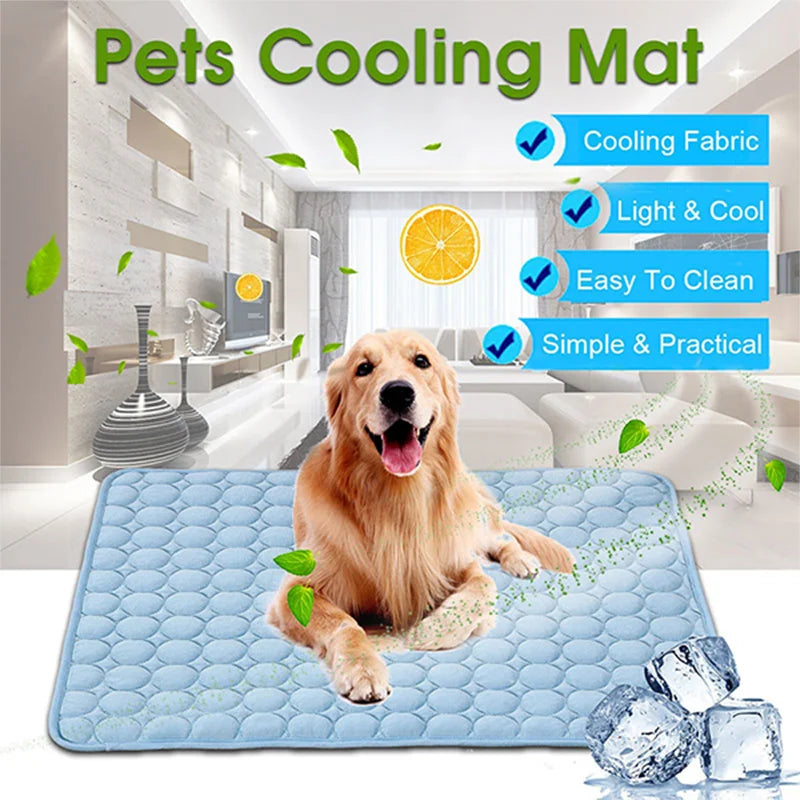 Washable Cooling Dog Mat for Summer Resting