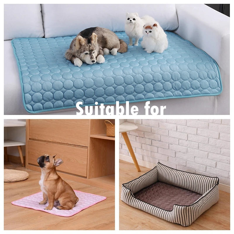 Washable Cooling Dog Mat for Summer Resting