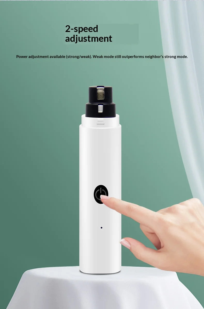 Rechargeable Pet Nail Grinder with LED Light