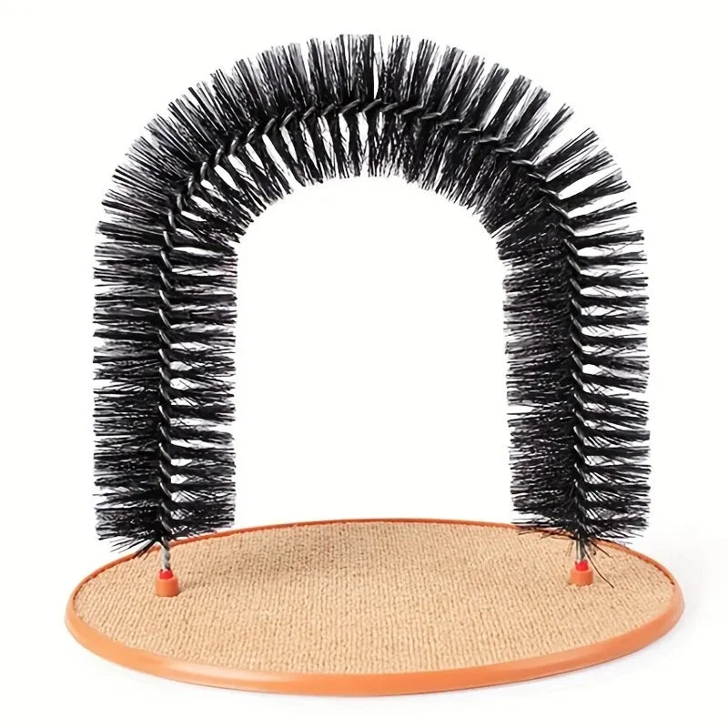 Cat Self-Grooming Arch with Scratching Pad