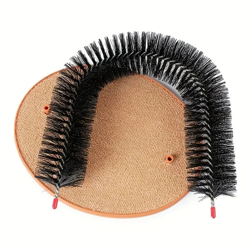 Cat Self-Grooming Arch with Scratching Pad