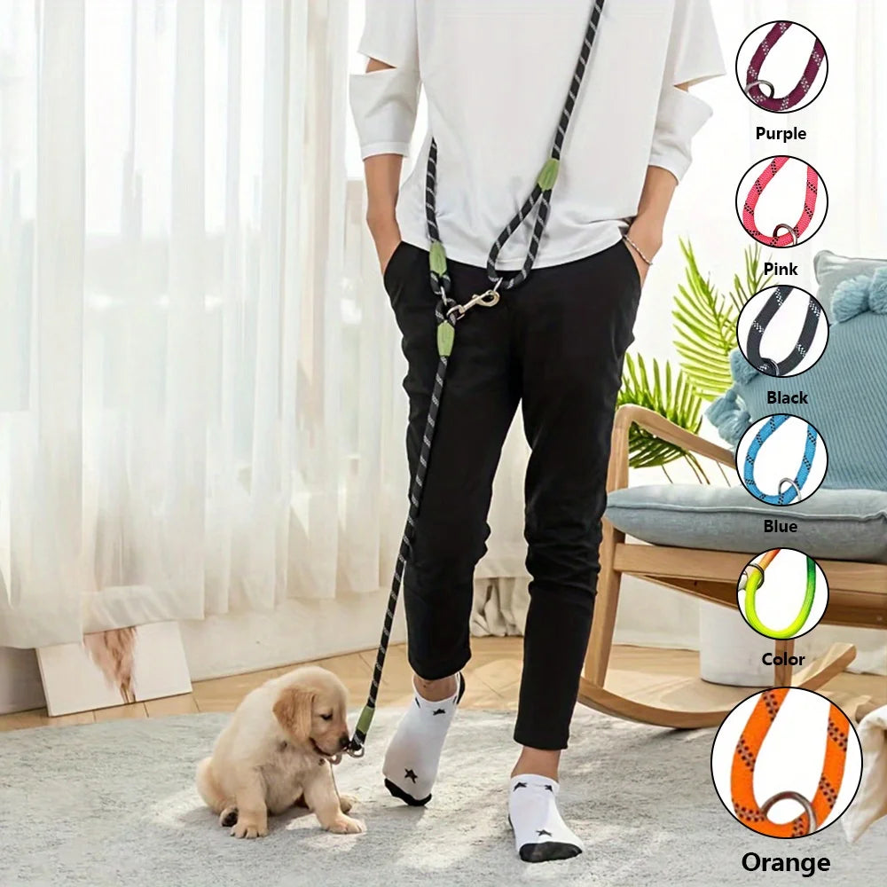 Reflective Hands-Free Dog Leash for Walking