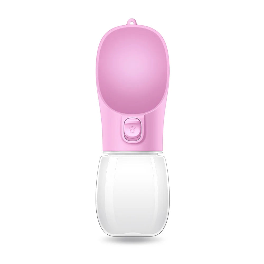 Portable Dog Water Bottle with Drinking Tray