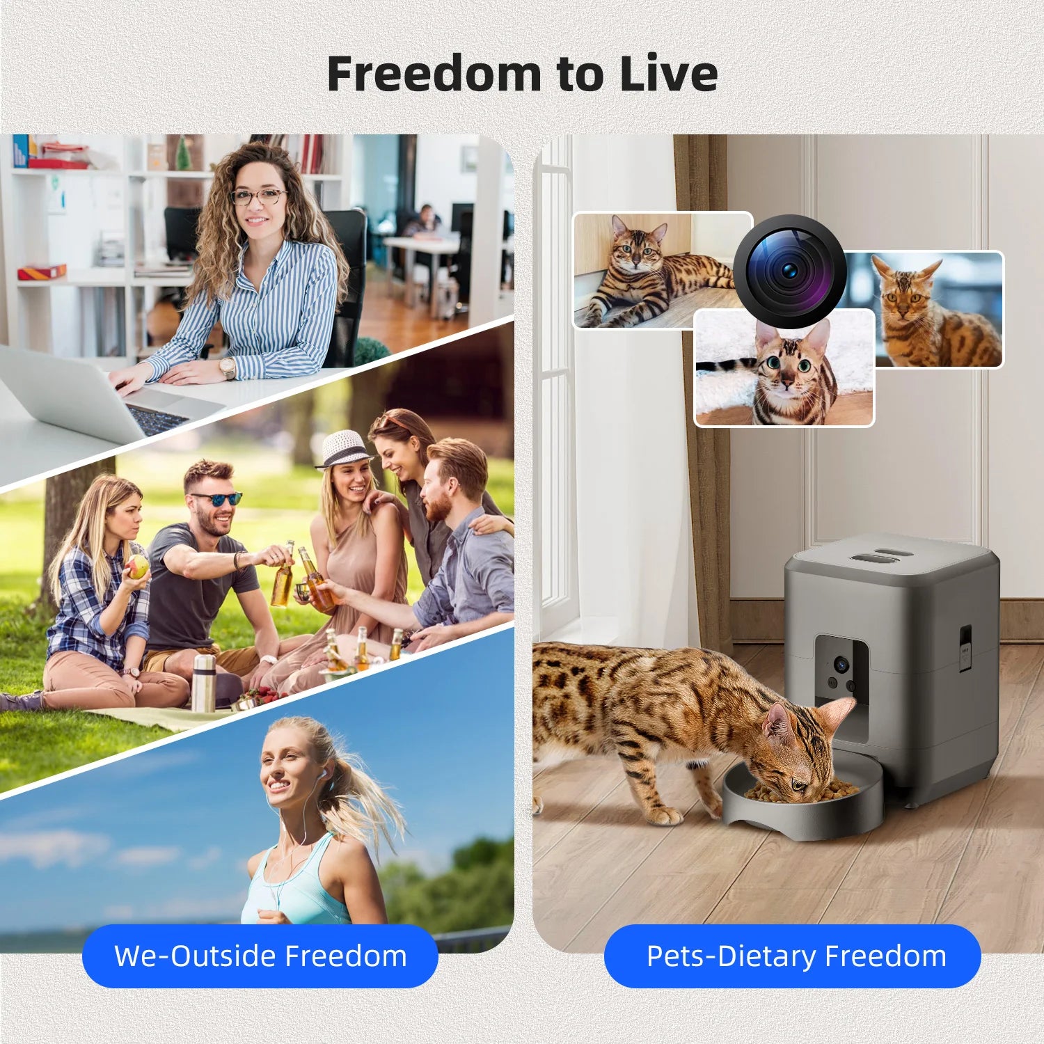 2L Smart Automatic Pet Feeder