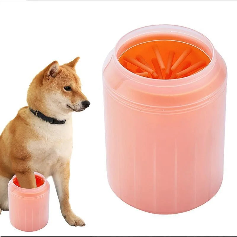 Dog Paw Cleaner Cup with Soft Silicone Bristles