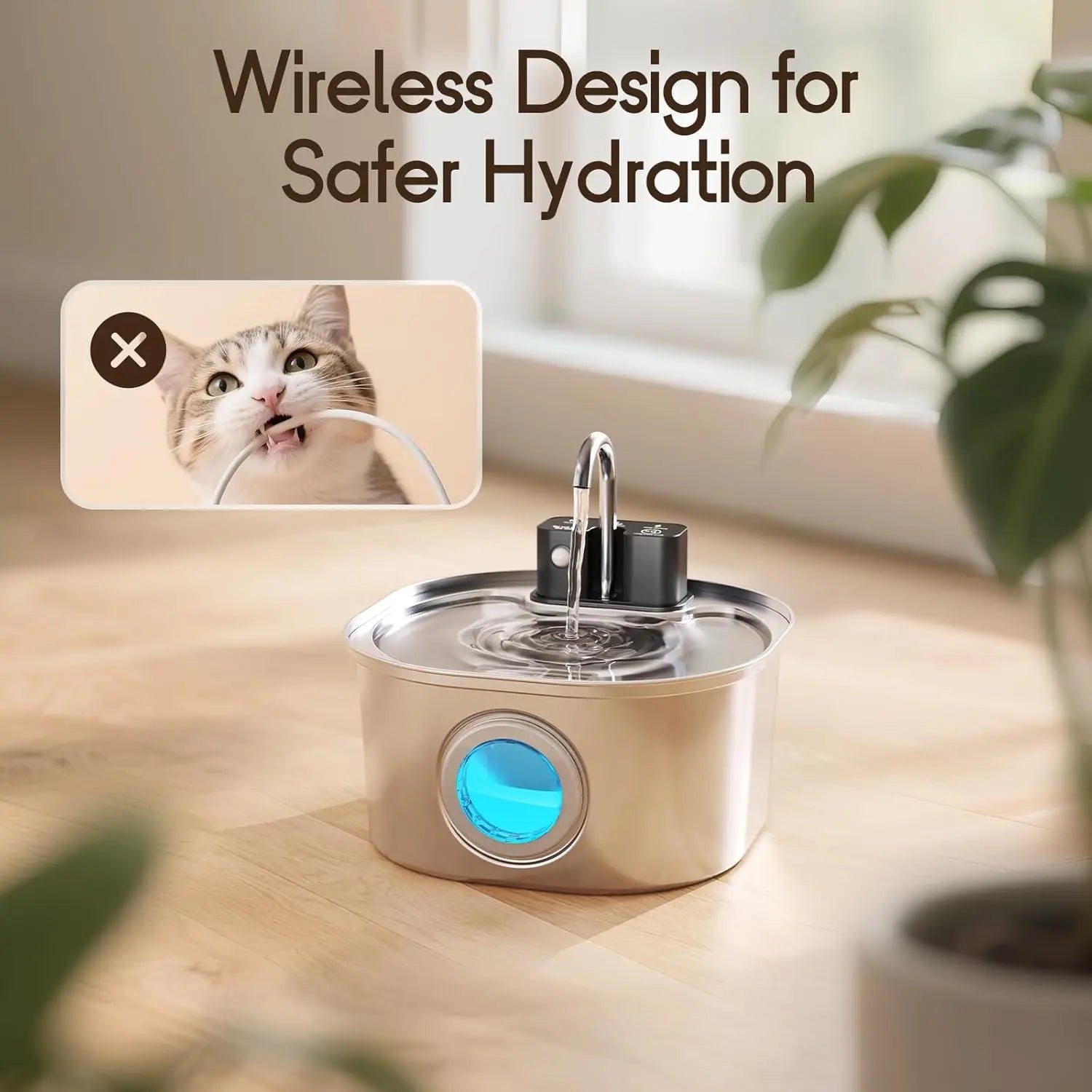 3L Rechargeable Cat Water Fountain
