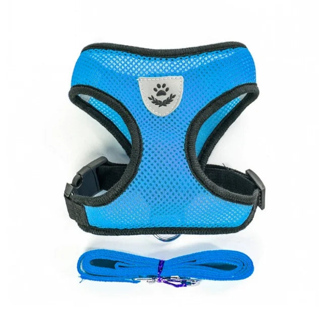 Reflective Mesh Cat Harness & Leash Set