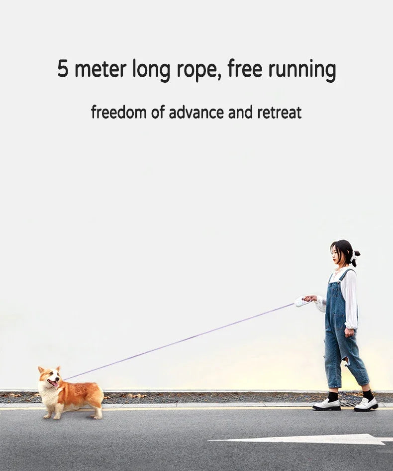 Retractable Dog Leash with LED Light