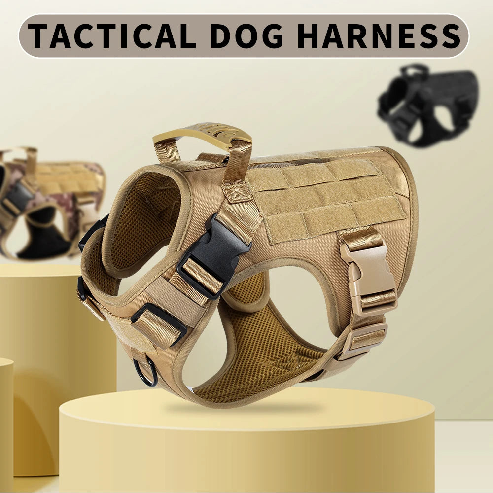 Tactical Dog Harness with Padded Handle