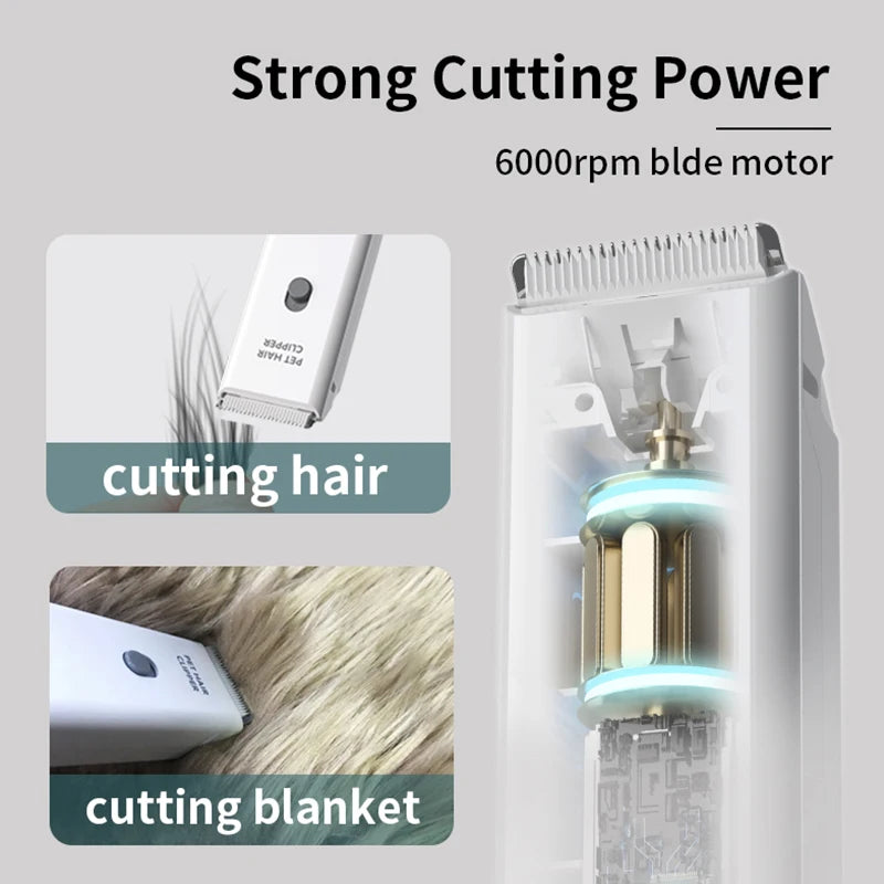 Cordless Dog Clippers with Guide Combs