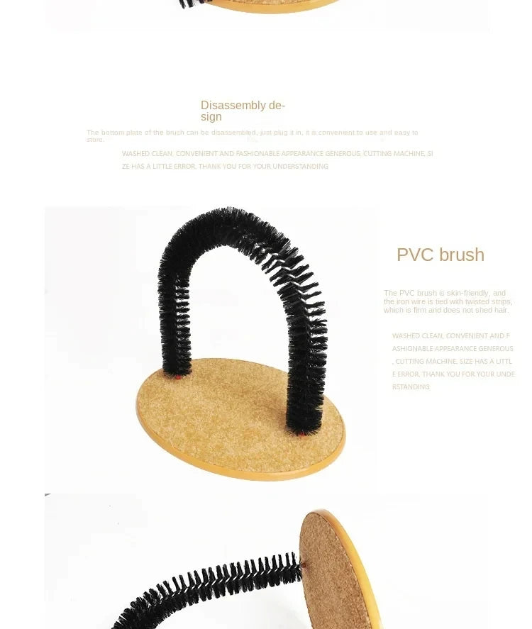 Cat Self-Grooming Arch with Scratching Pad
