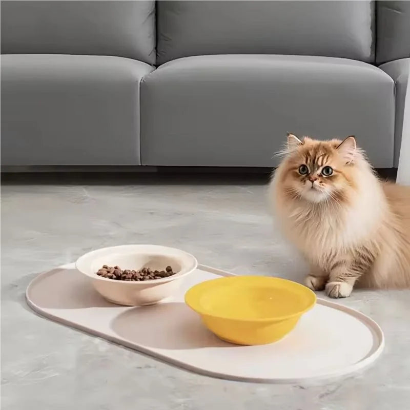 Silicone Pet Feeding Mat for Food & Water Bowls