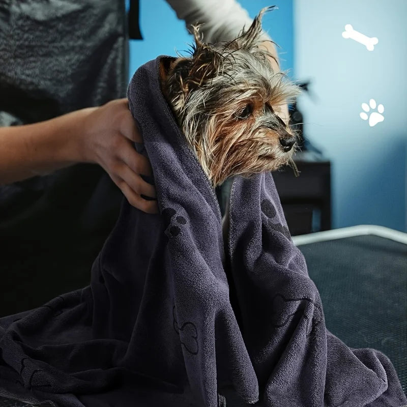 Microfiber Dog Towel for Bath Time & Muddy Paws
