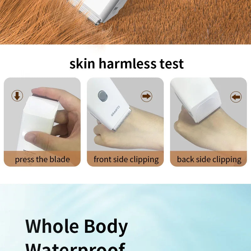Cordless Dog Clippers with Guide Combs