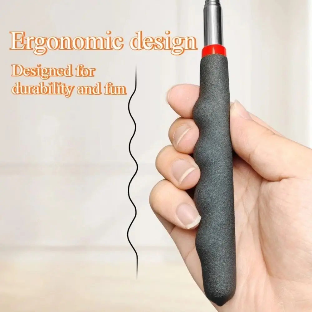 Durable Metal Retractable Teaser Cat Toy Plastic Retractable Cat Interactive Wand Long Wand Cat Interactive Stick Cat Playing