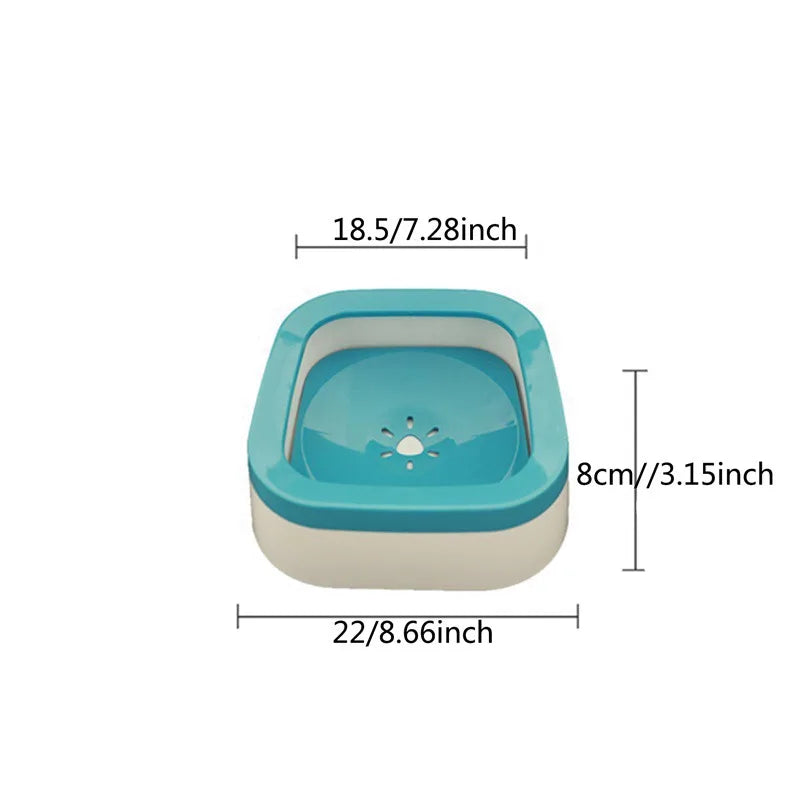 1L Anti-Splash Dog Water Bowl