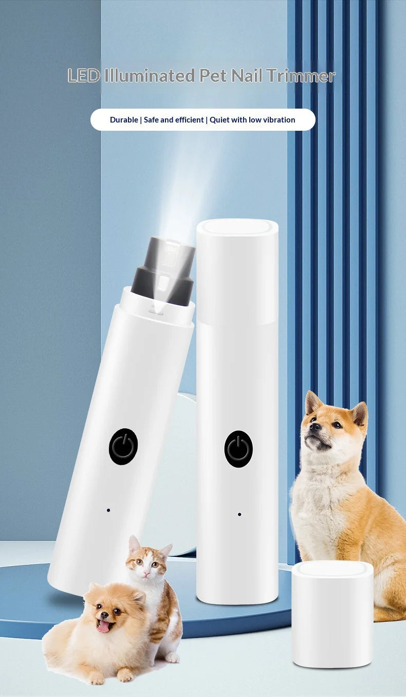 Rechargeable Pet Nail Grinder with LED Light