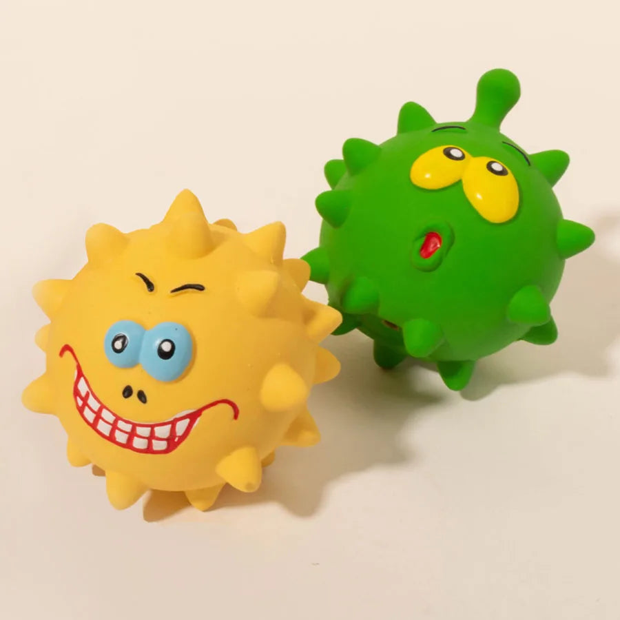 Textured Squeaky Dog Ball for Supervised Play