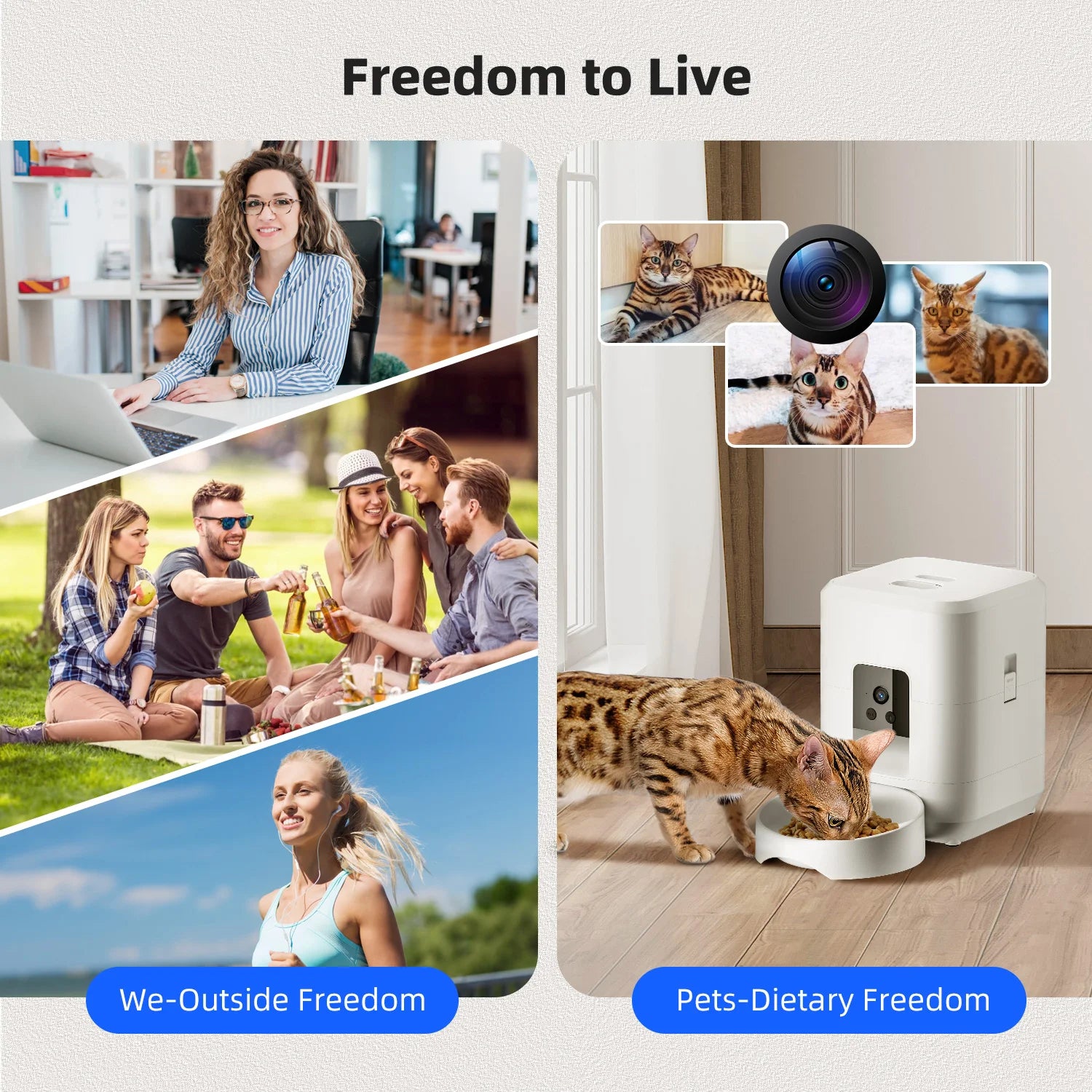 2L Smart Automatic Pet Feeder