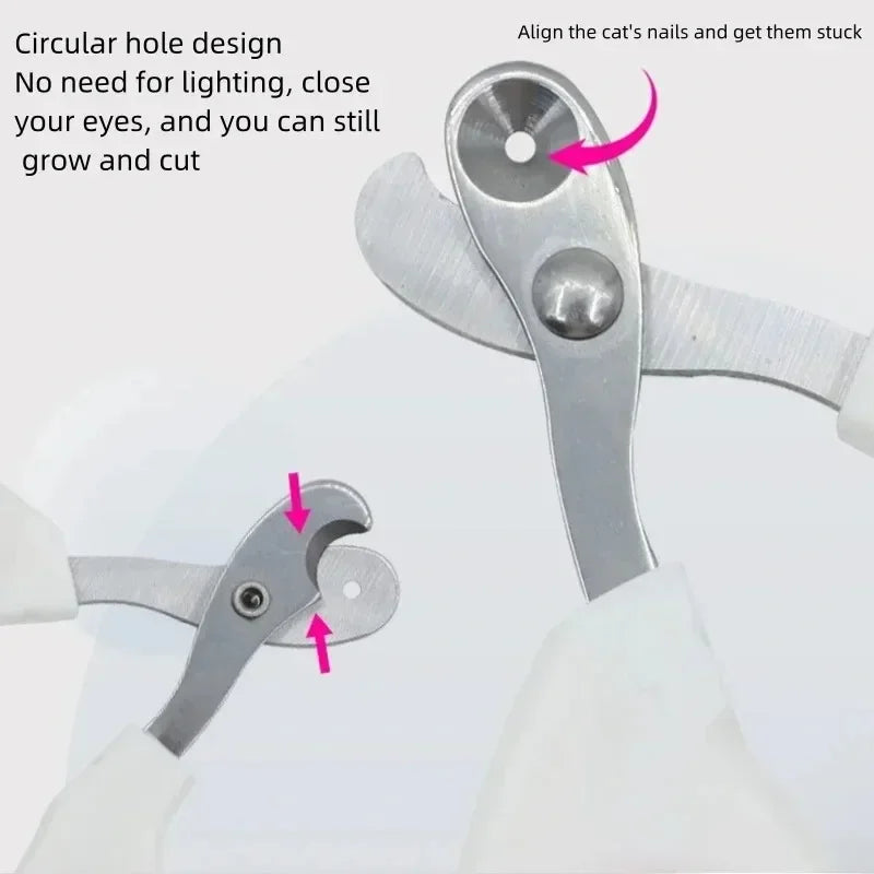 Stainless Steel Cat Nail Clippers for Small Pets