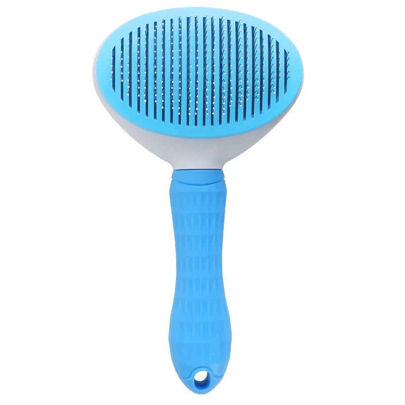 One-Click Self-Cleaning Slicker Brush for Pets