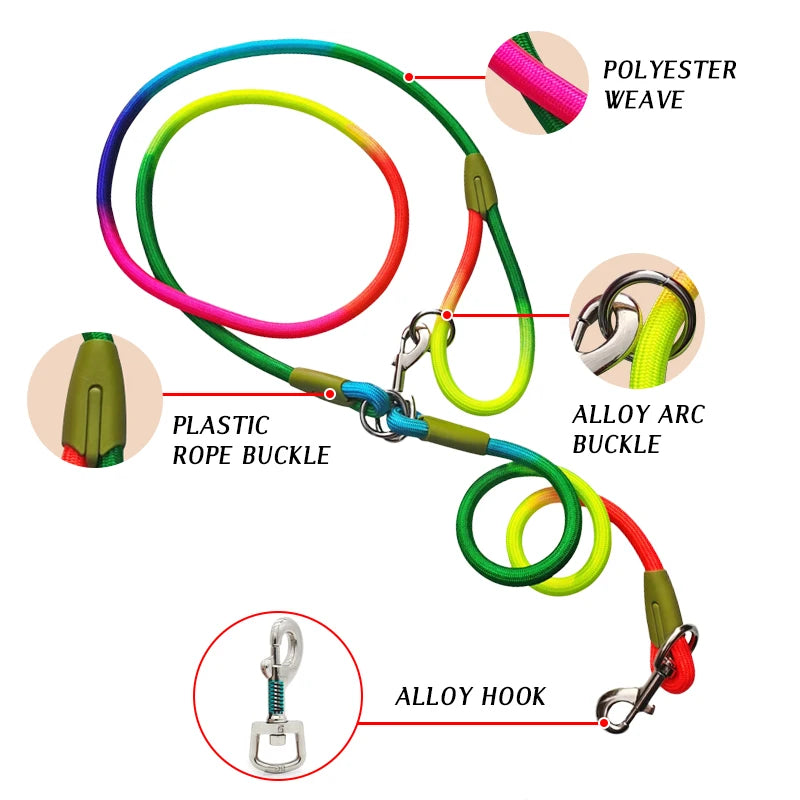 Reflective Hands-Free Dog Leash for Walking