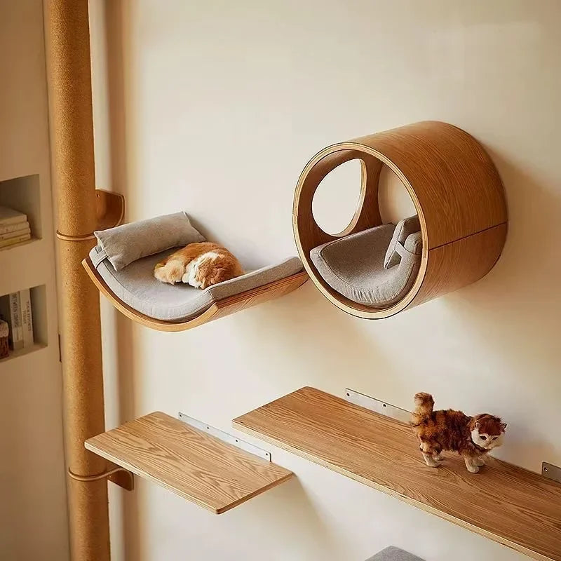 Wall-Mounted Cat Shelves & Climbing Furniture