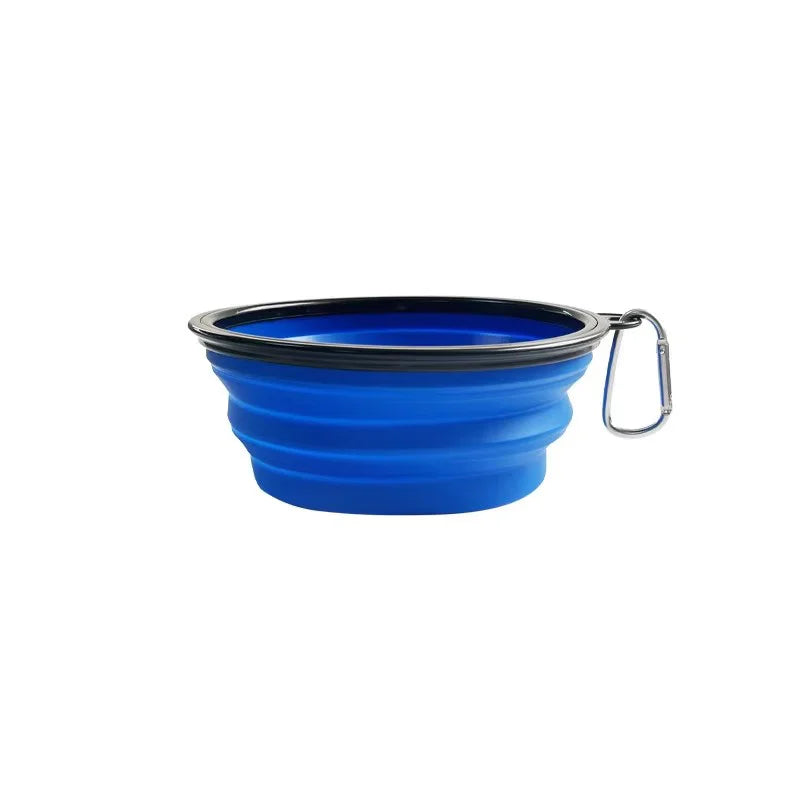 Collapsible Dog Travel Bowl with Hanging Clip