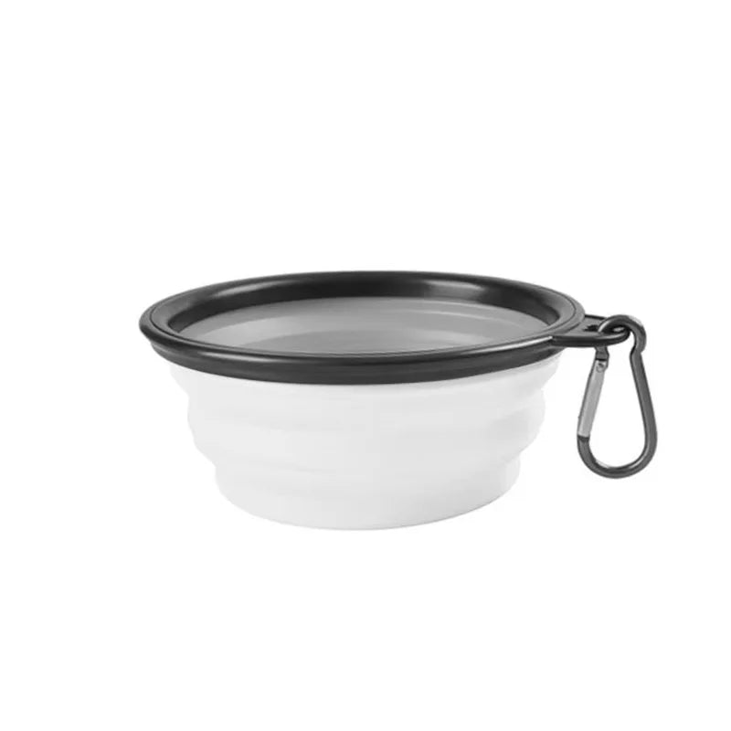 Collapsible Dog Travel Bowl with Hanging Clip