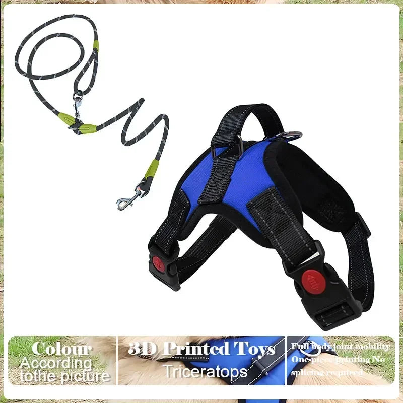 Adjustable Reflective Dog Harness with Handle