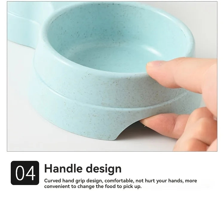 Double Stainless Steel Pet Bowls with Non-Skid Base