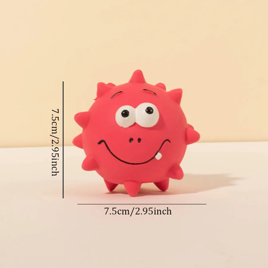 Textured Squeaky Dog Ball for Supervised Play
