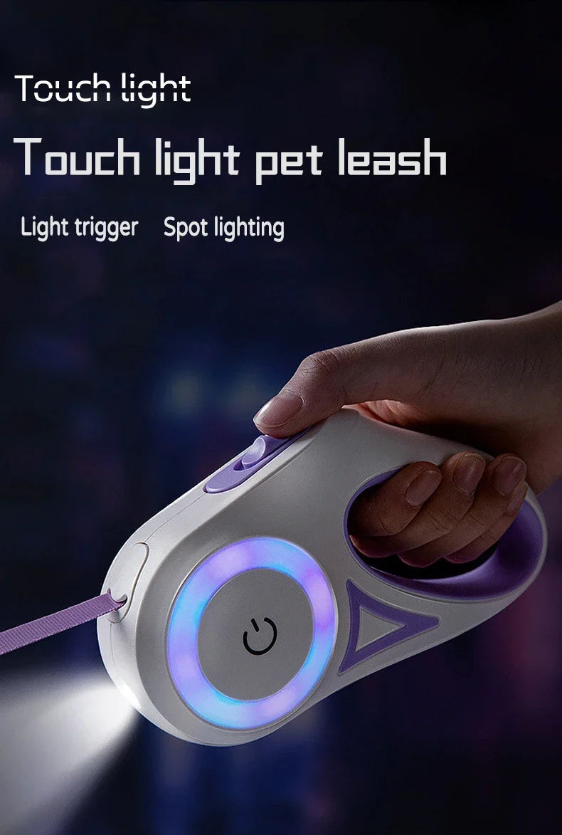 Retractable Dog Leash with LED Light