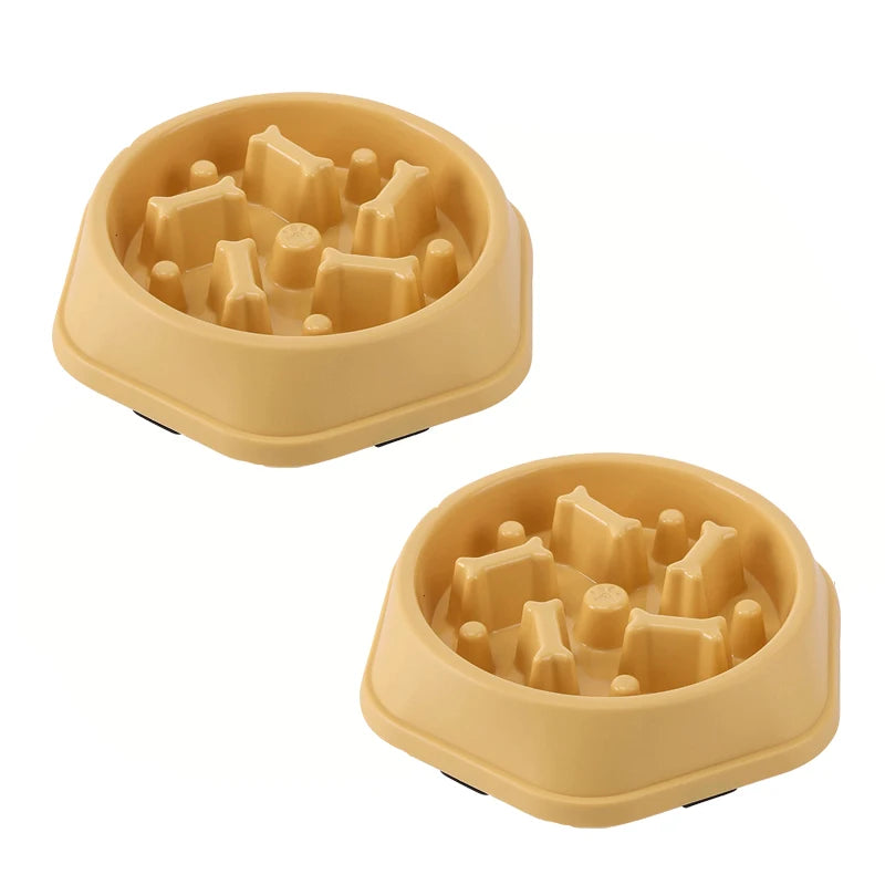 Slow Feeder Dog Bowl with Non-Slip Base