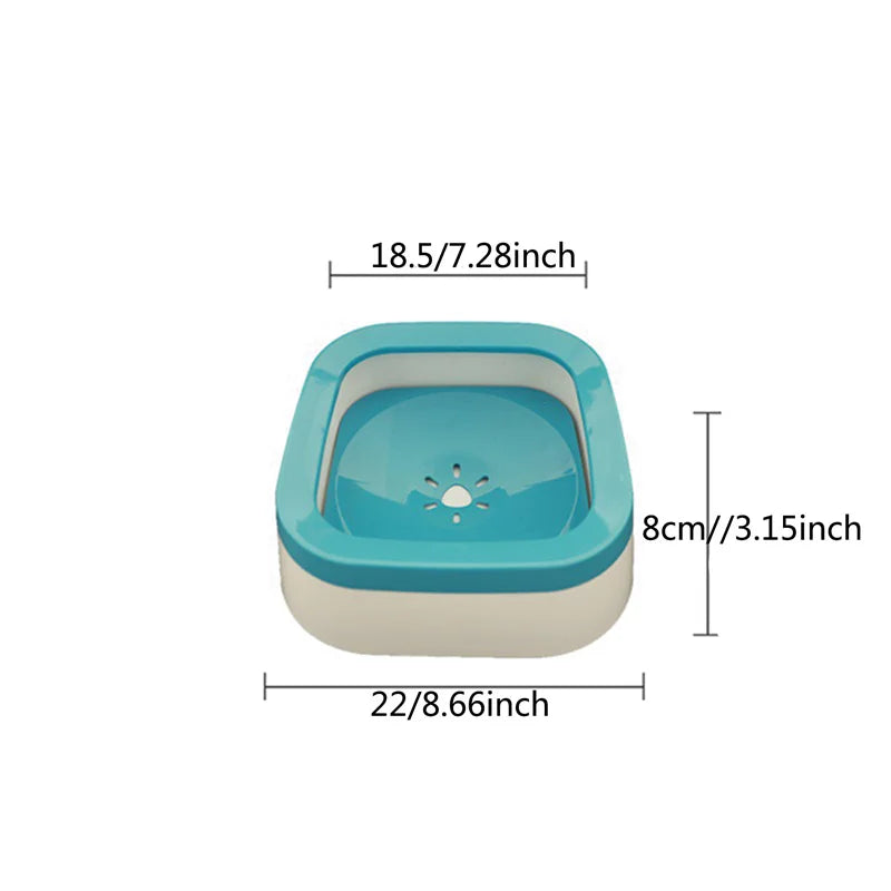1L Anti-Splash Dog Water Bowl