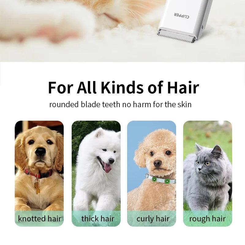 Cordless Dog Clippers with Guide Combs