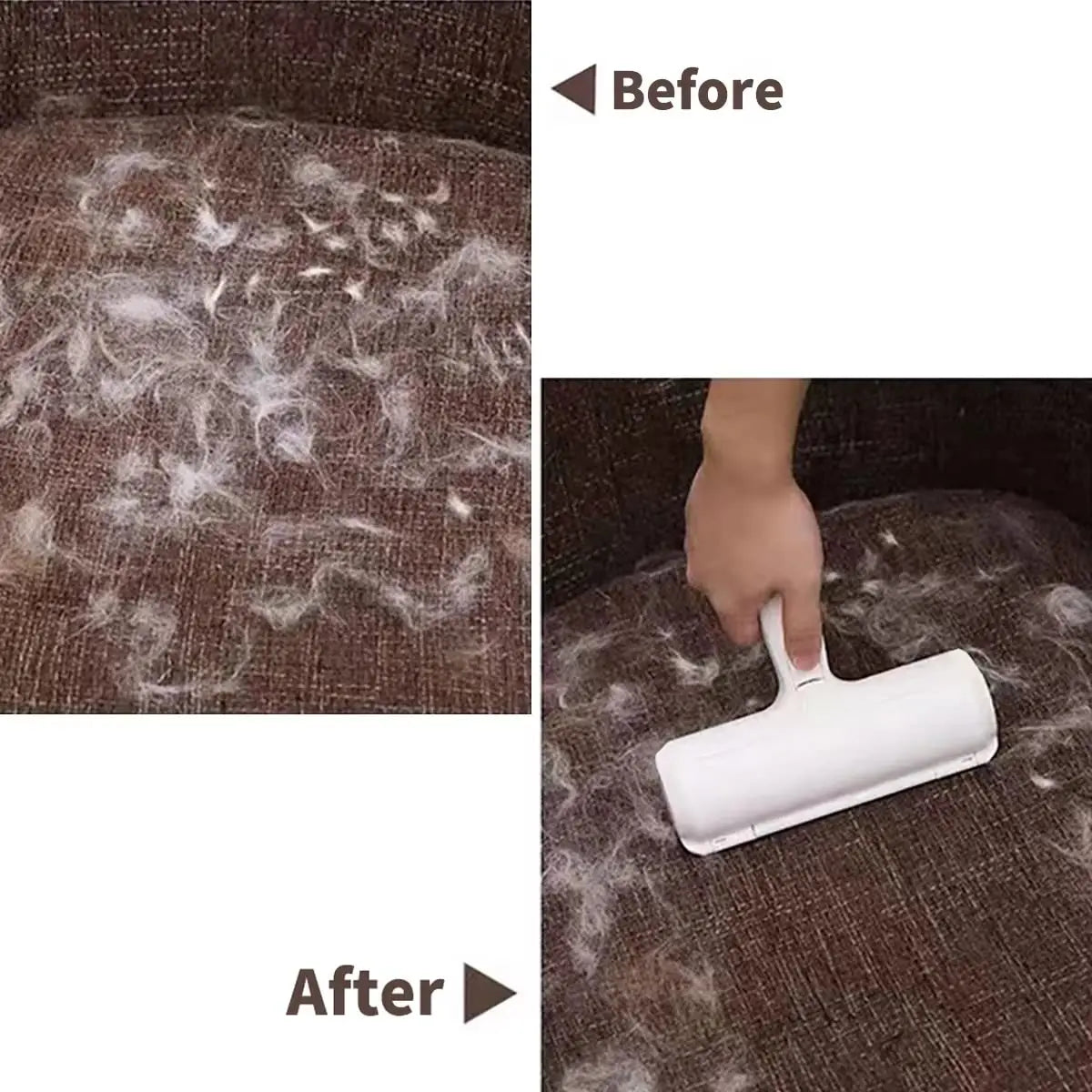 Reusable Pet Hair Remover Roller with Cleaning Base
