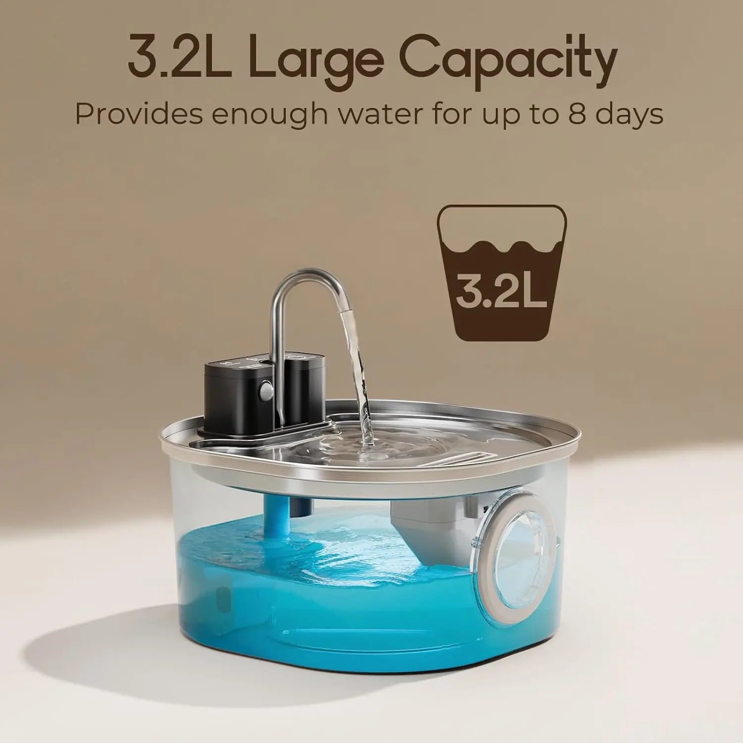 3L Rechargeable Cat Water Fountain