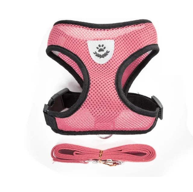 Reflective Mesh Cat Harness & Leash Set