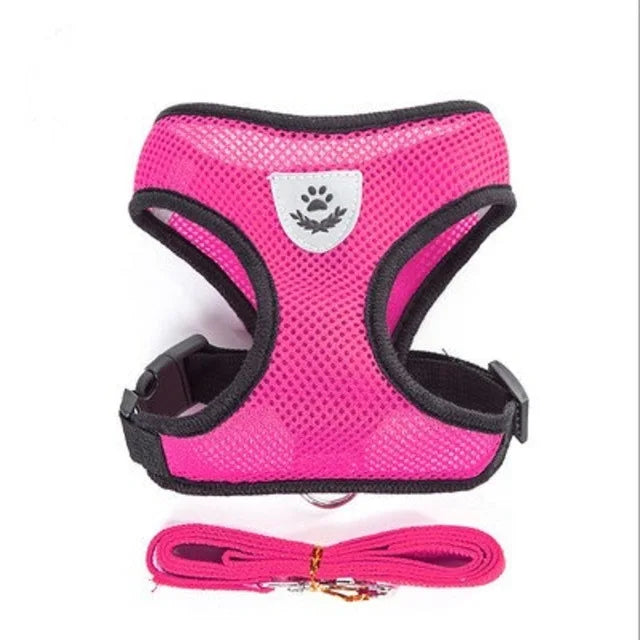 Reflective Mesh Cat Harness & Leash Set