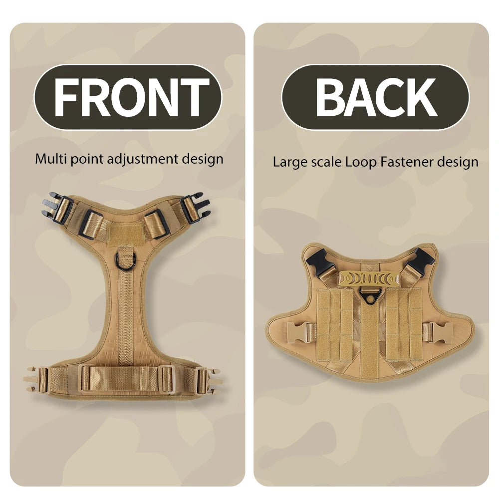 Tactical Dog Harness with Padded Handle