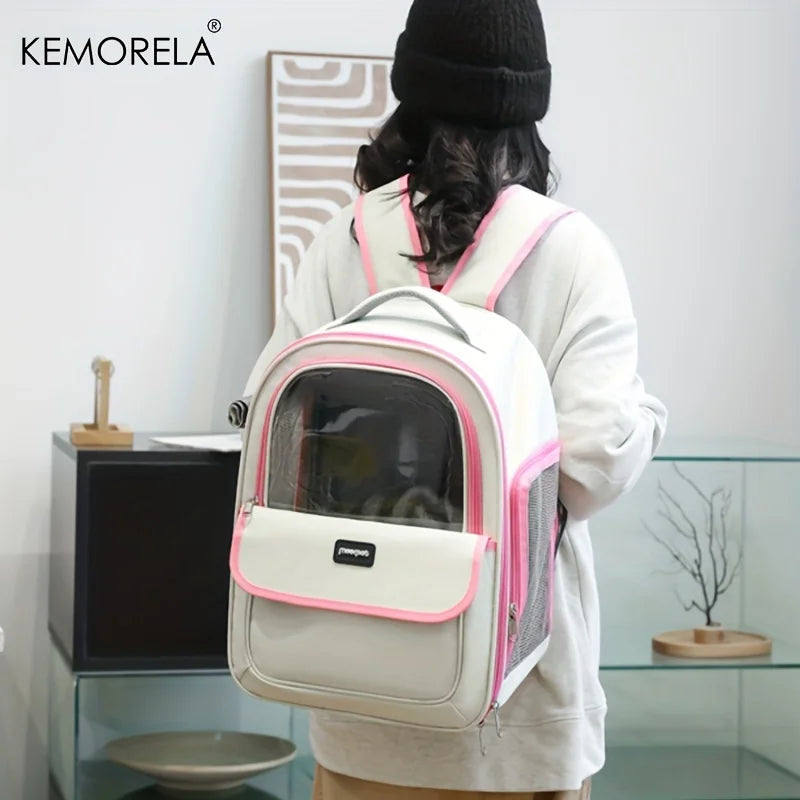 Mesh Pet Carrier Backpack for Cats & Small Dogs