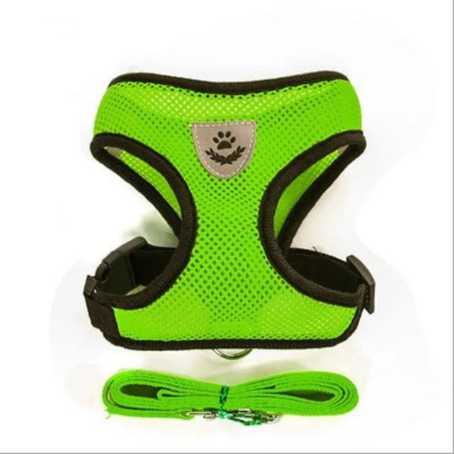 Reflective Mesh Cat Harness & Leash Set