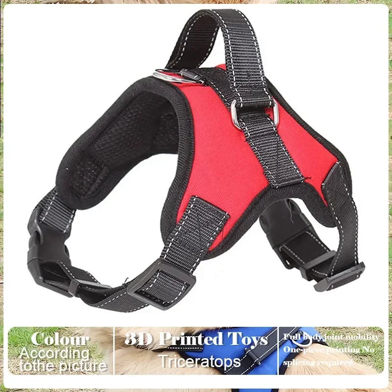 Adjustable Reflective Dog Harness with Handle