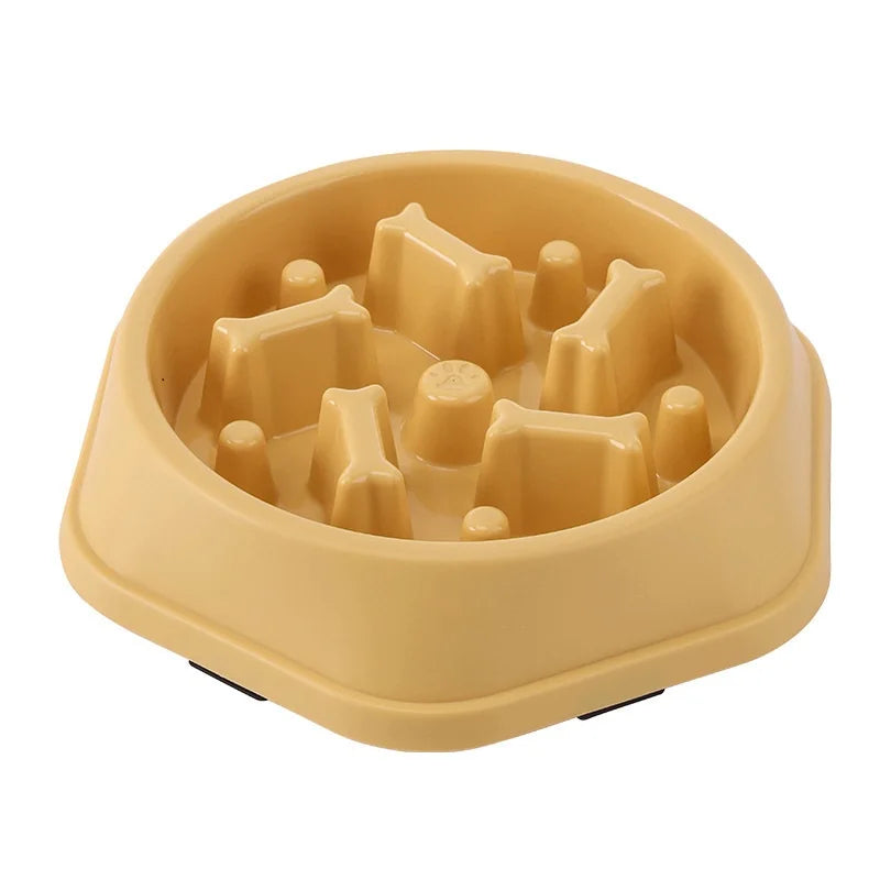 Slow Feeder Dog Bowl with Non-Slip Base