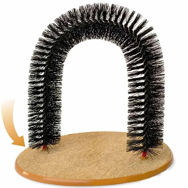 Cat Self-Grooming Arch with Scratching Pad