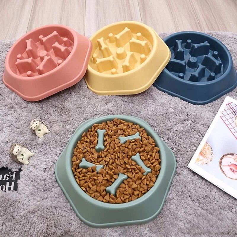 Slow Feeder Dog Bowl with Non-Slip Base