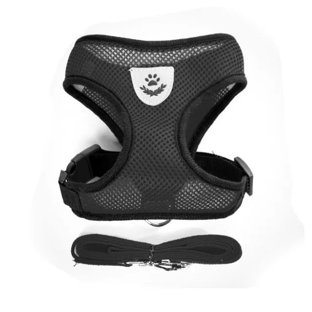 Reflective Mesh Cat Harness & Leash Set
